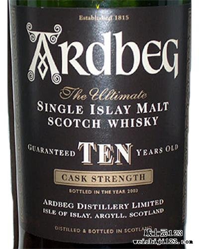 Ardbeg Ten Cask Strength