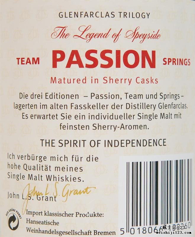 Glenfarclas Passion