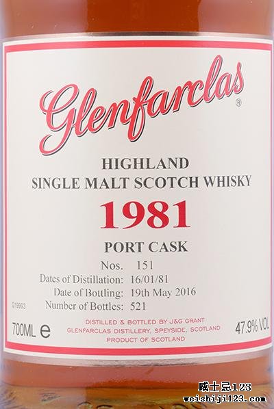 Glenfarclas 1981 - Port Cask