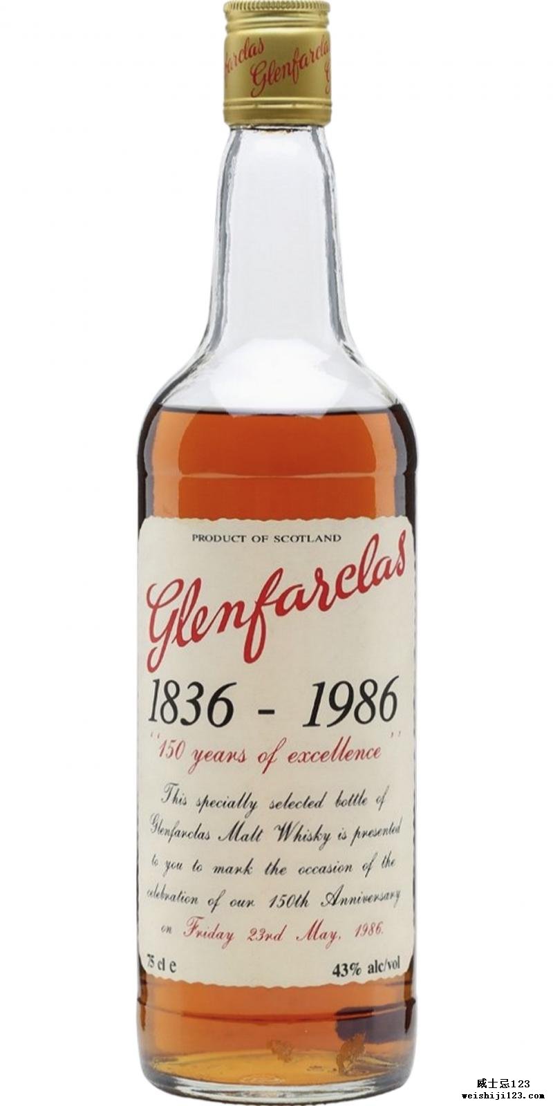 Glenfarclas 150th Anniversary 1836-1986