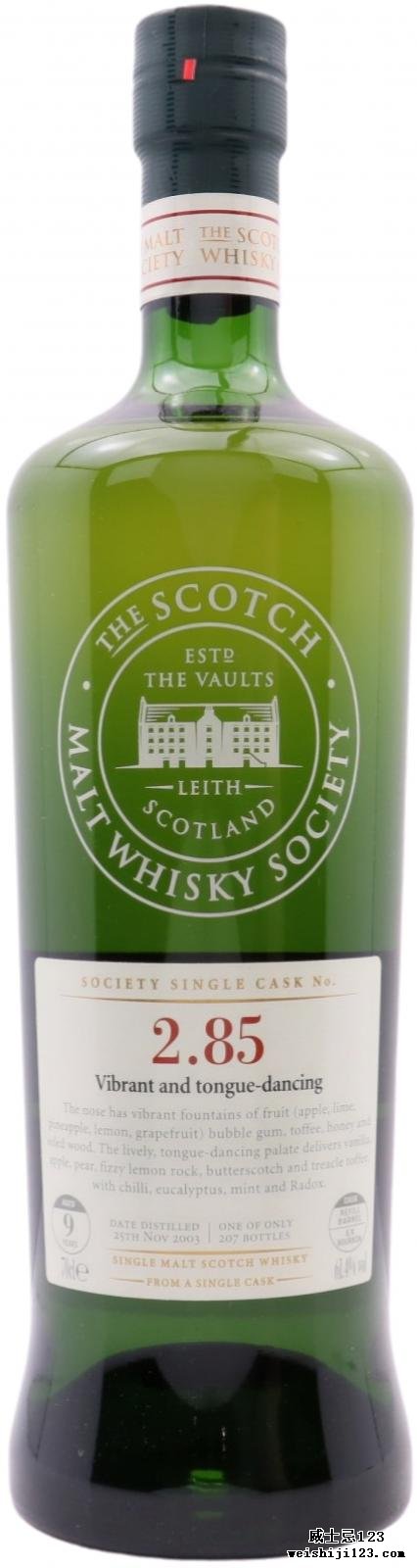 Glenlivet 2003 SMWS 2.85