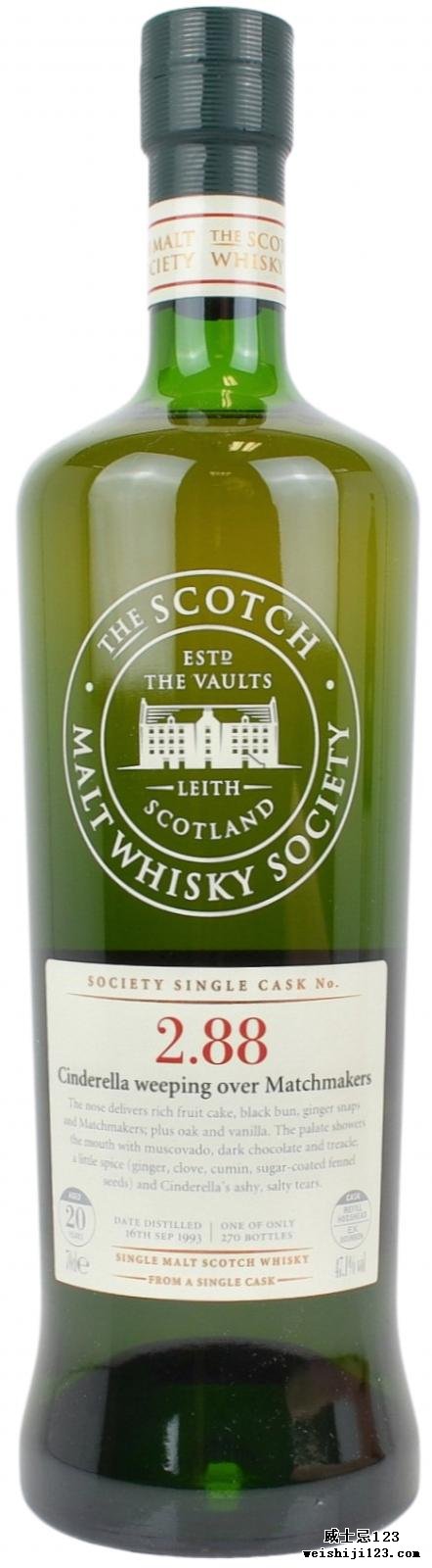 Glenlivet 1993 SMWS 2.88