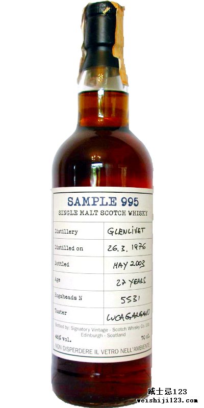 Glenlivet 1976 SV