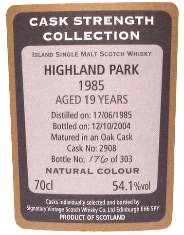 Highland Park 1985 SV