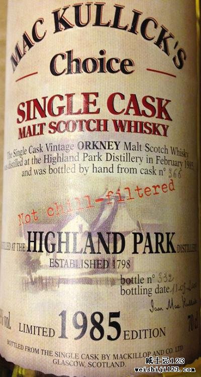 Highland Park 1985 McC