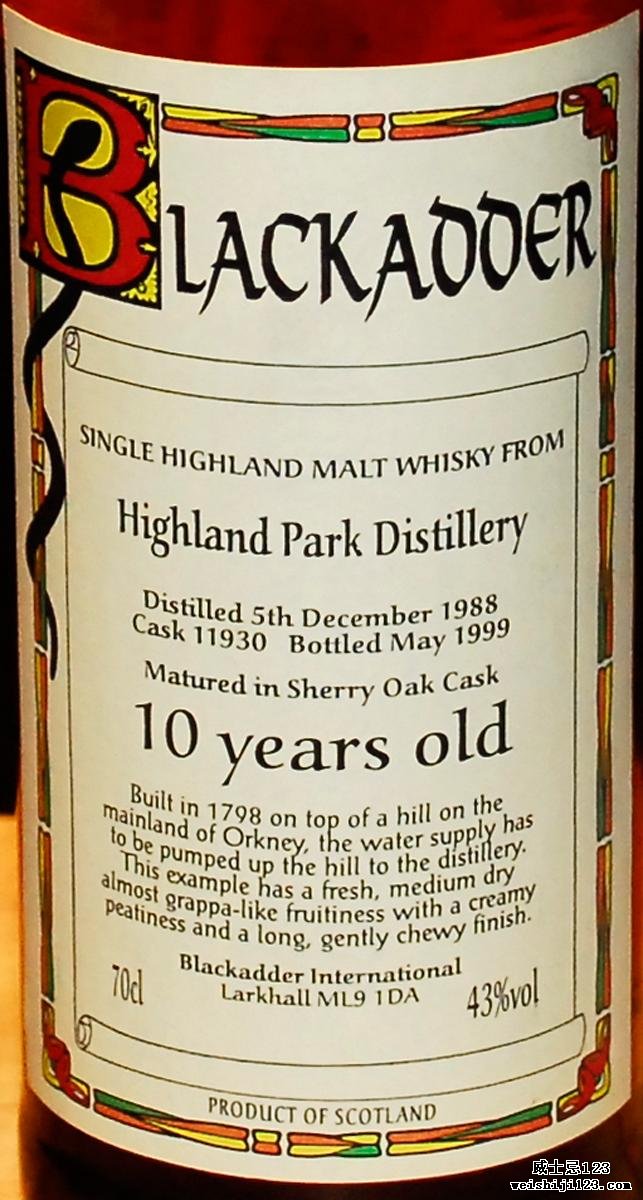 Highland Park 1988 BA