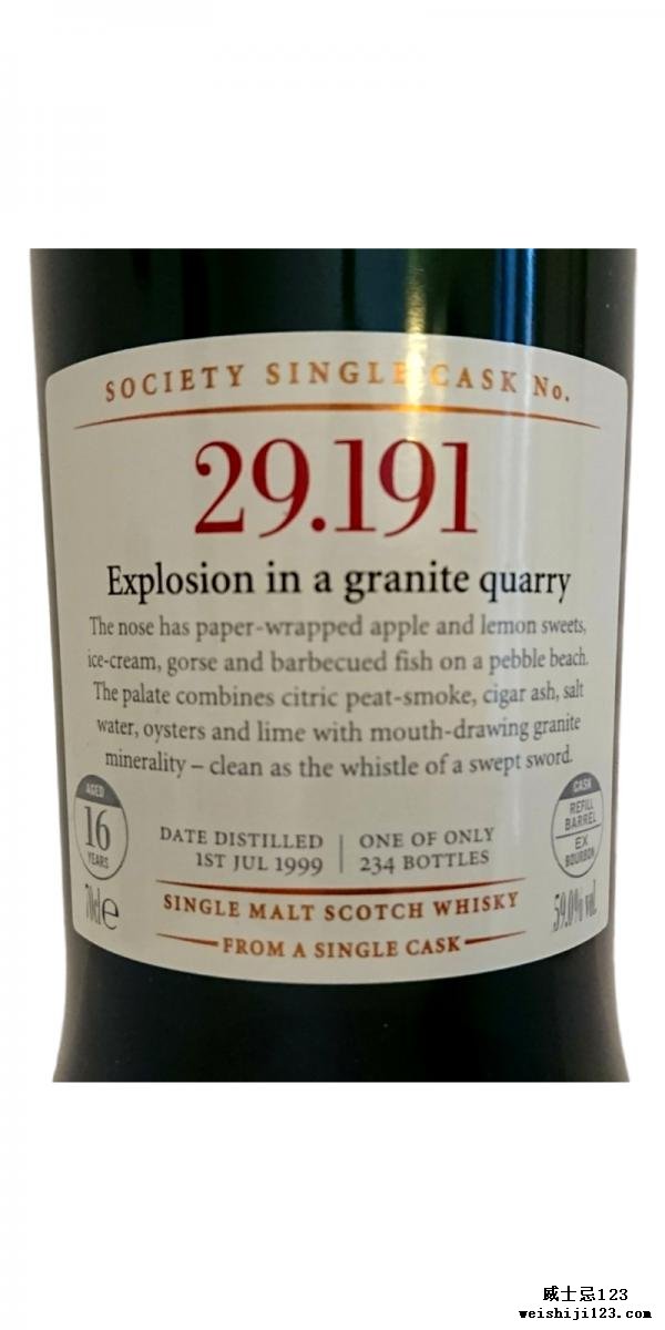 Laphroaig 1999 SMWS 29.191