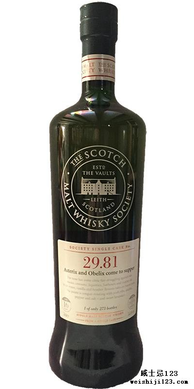 Laphroaig 1998 SMWS 29.81