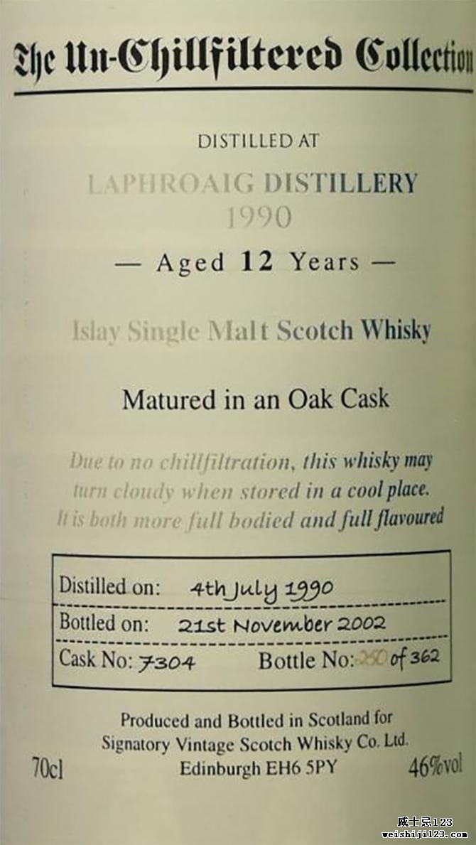 Laphroaig 1990 SV