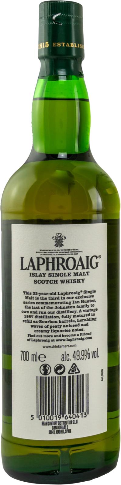 Laphroaig 33-year-old