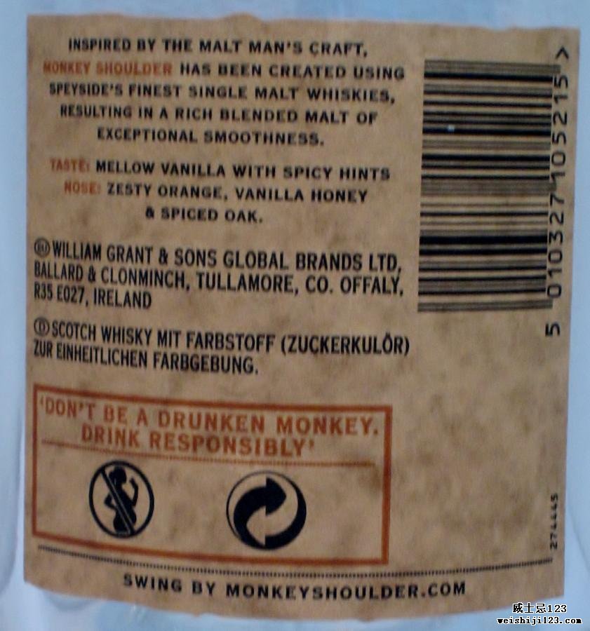 Monkey Shoulder Batch 27 - The Original