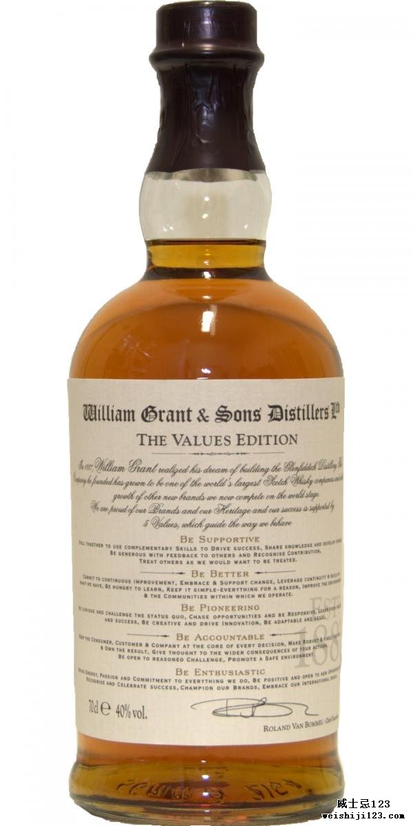William Grant & Sons Limited The Values Edition