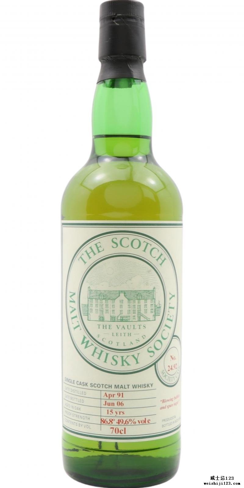 Macallan 1991 SMWS 24.92