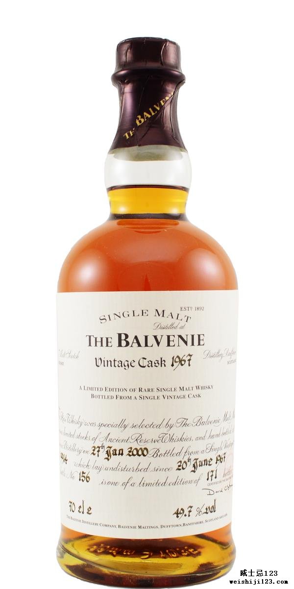 Balvenie 1967 Vintage Cask