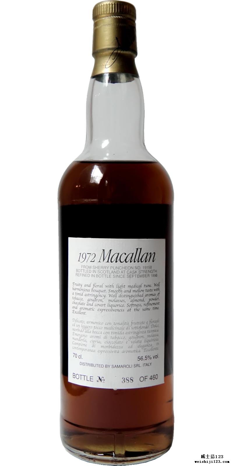 Macallan 1972 Sa