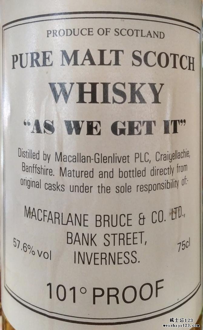 Macallan As we get it McfB