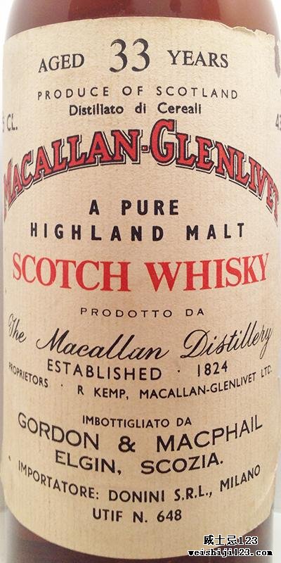 Macallan 33-year-old GM