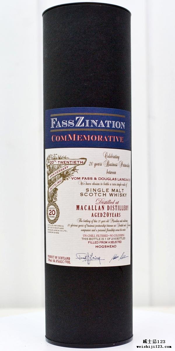 Macallan Commemorative - 20th Anniversary Bottling