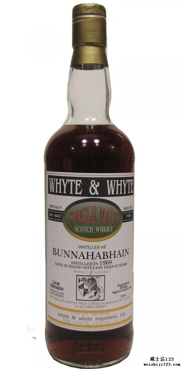 Bunnahabhain 1969 W&W