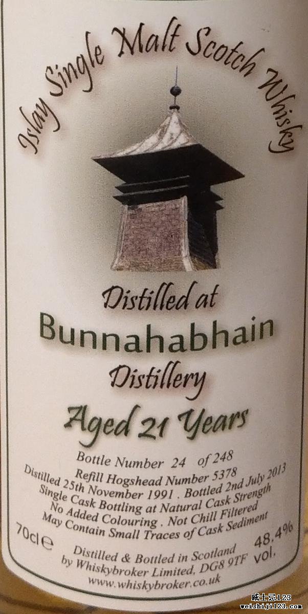 Bunnahabhain 1991 WhB