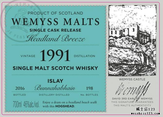 Bunnahabhain 1991 Wy