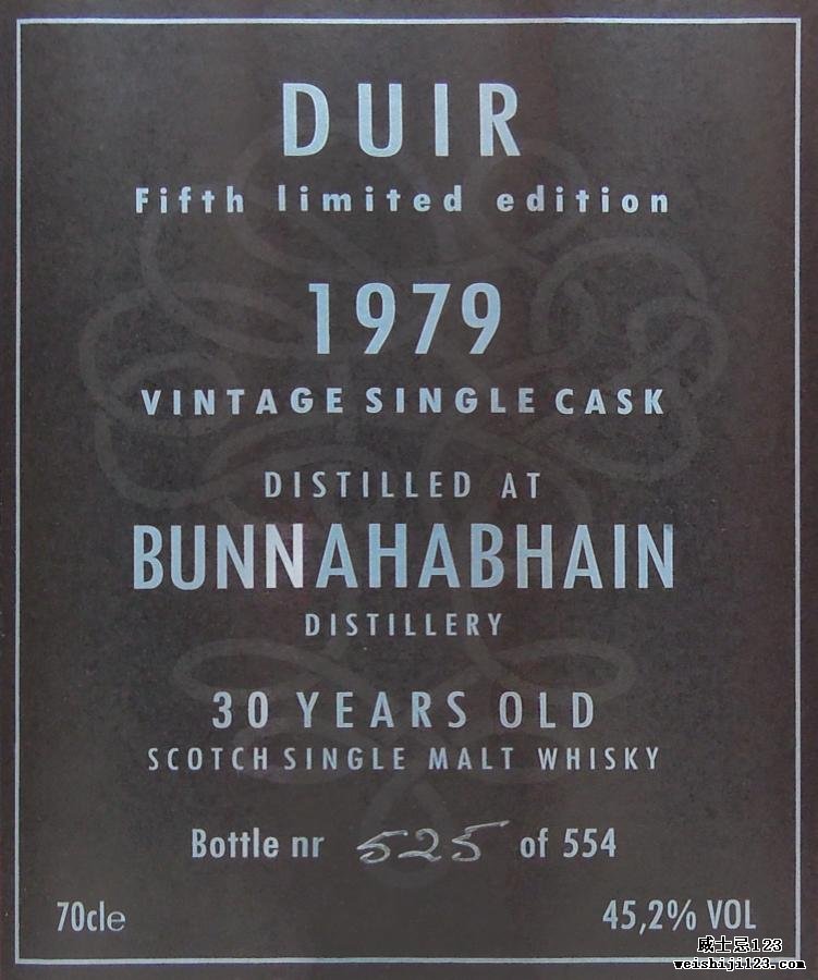 Bunnahabhain 1979 TWT