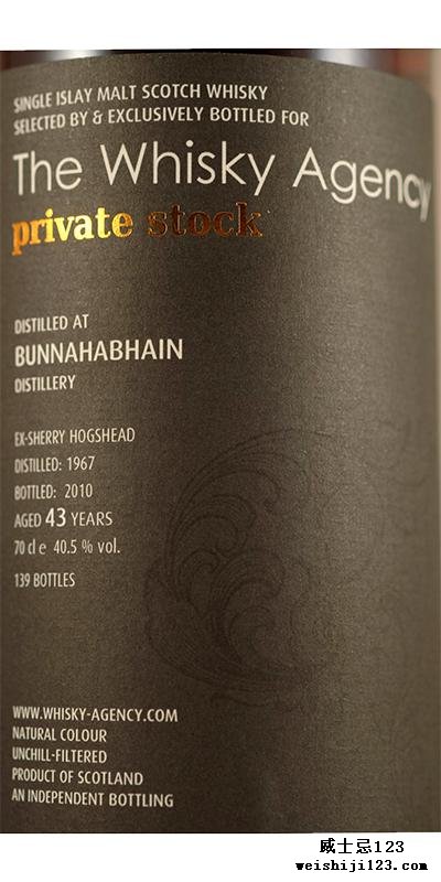 Bunnahabhain 1967 TWA