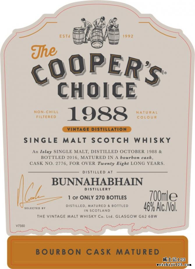 Bunnahabhain 1988 VM