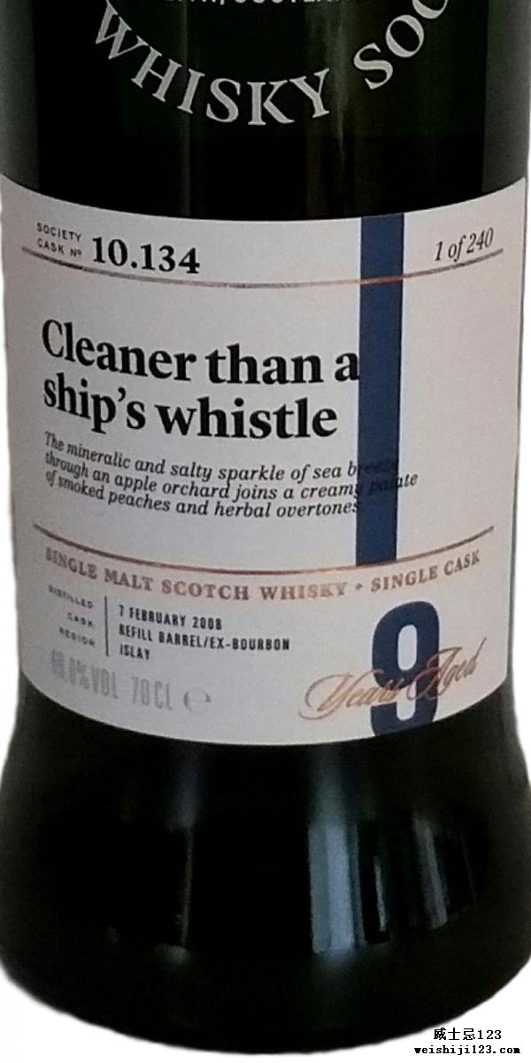 Bunnahabhain 2008 SMWS 10.134