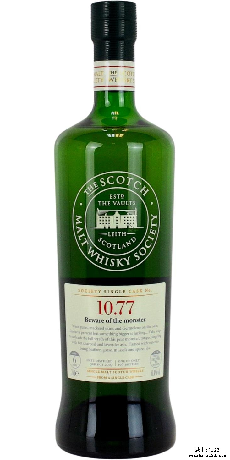 Bunnahabhain 2007 SMWS 10.77