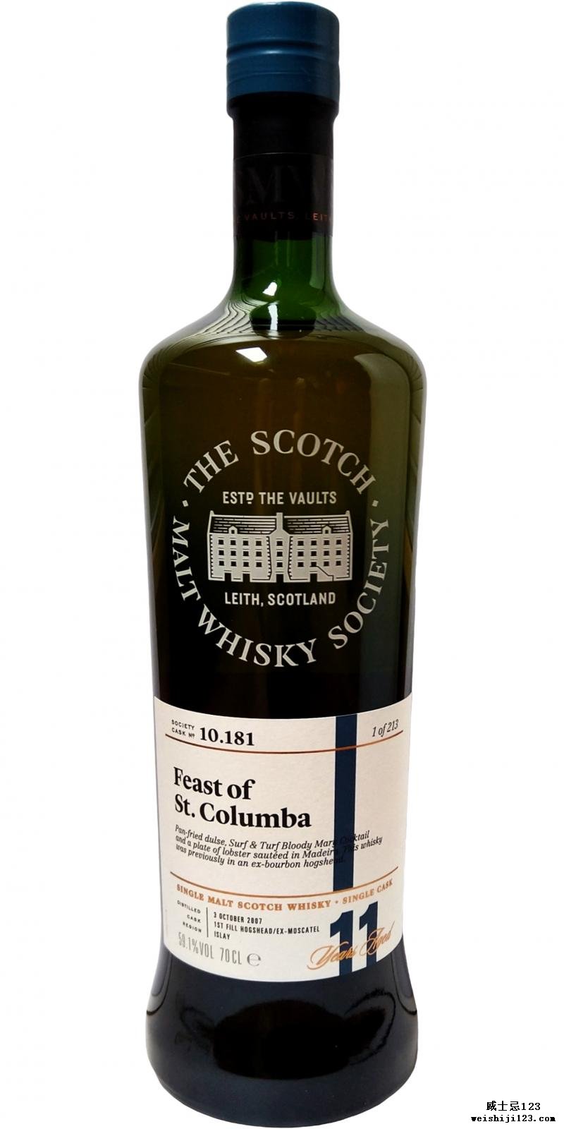 Bunnahabhain 2007 SMWS 10.181