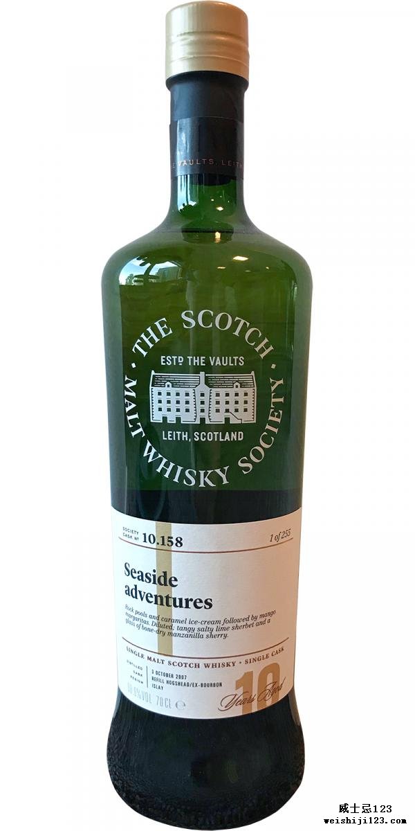 Bunnahabhain 2007 SMWS 10.158