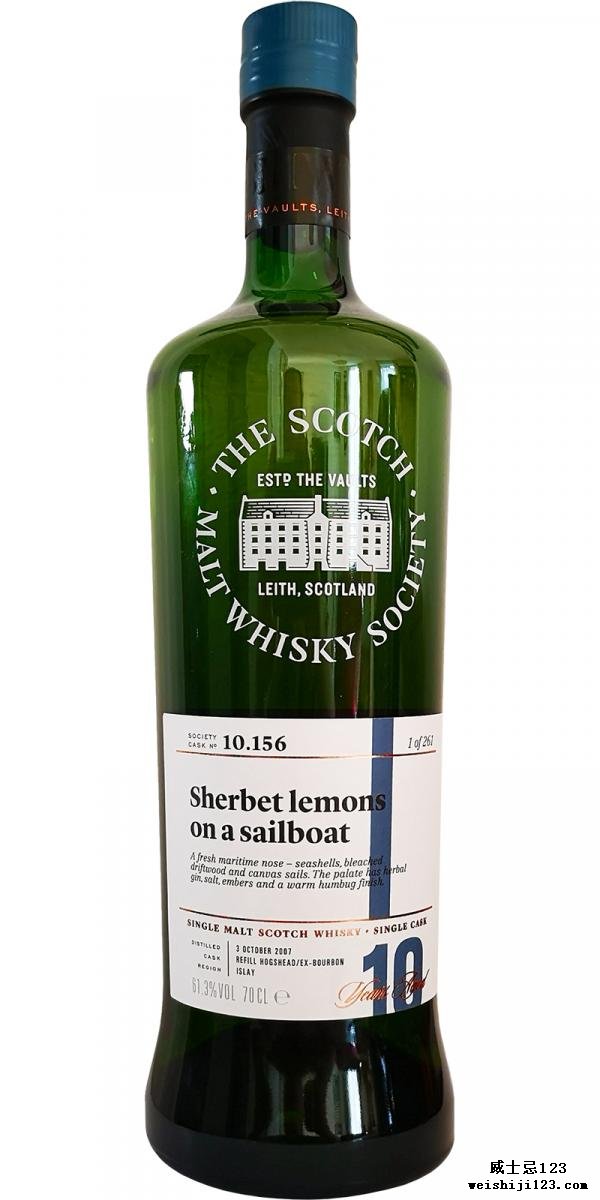 Bunnahabhain 2007 SMWS 10.156