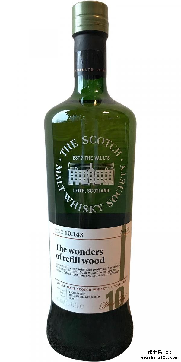 Bunnahabhain 2007 SMWS 10.143