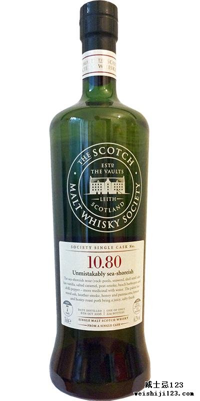 Bunnahabhain 2006 SMWS 10.80