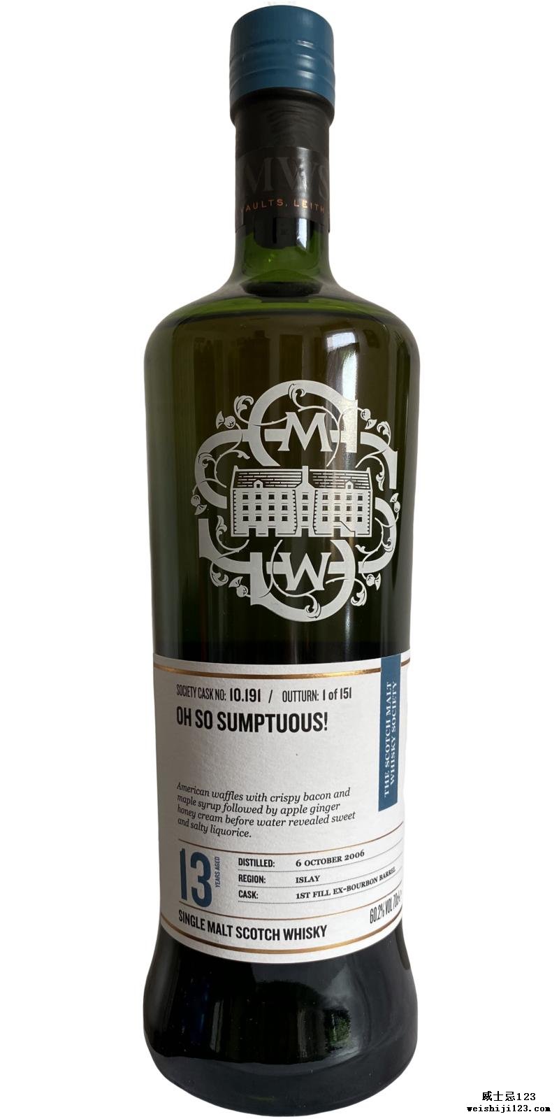 Bunnahabhain 2006 SMWS 10.191