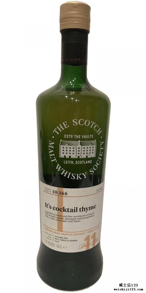 Bunnahabhain 2006 SMWS 10.166