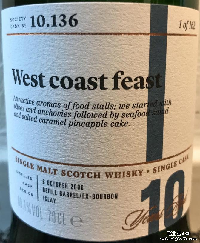 Bunnahabhain 2006 SMWS 10.136