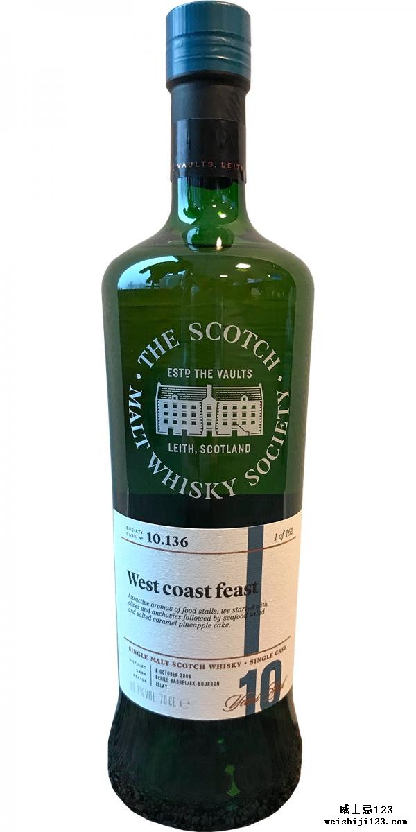 Bunnahabhain 2006 SMWS 10.136