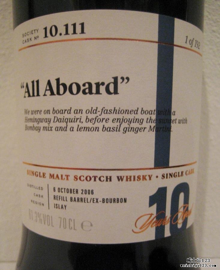 Bunnahabhain 2006 SMWS 10.111