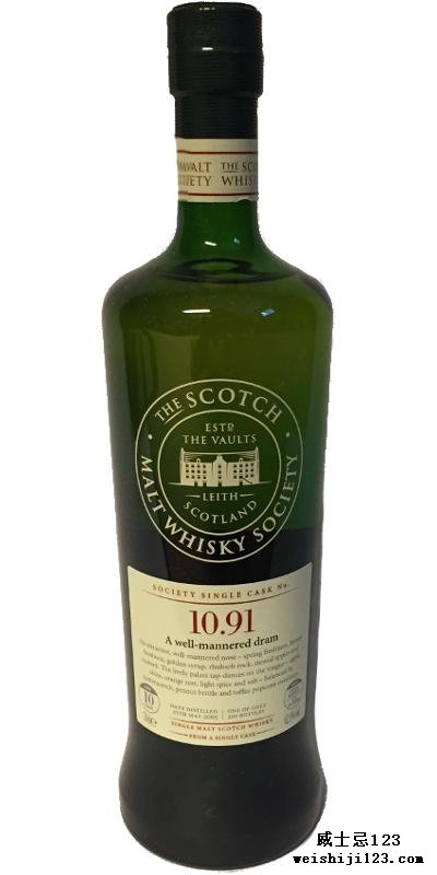 Bunnahabhain 2005 SMWS 10.91