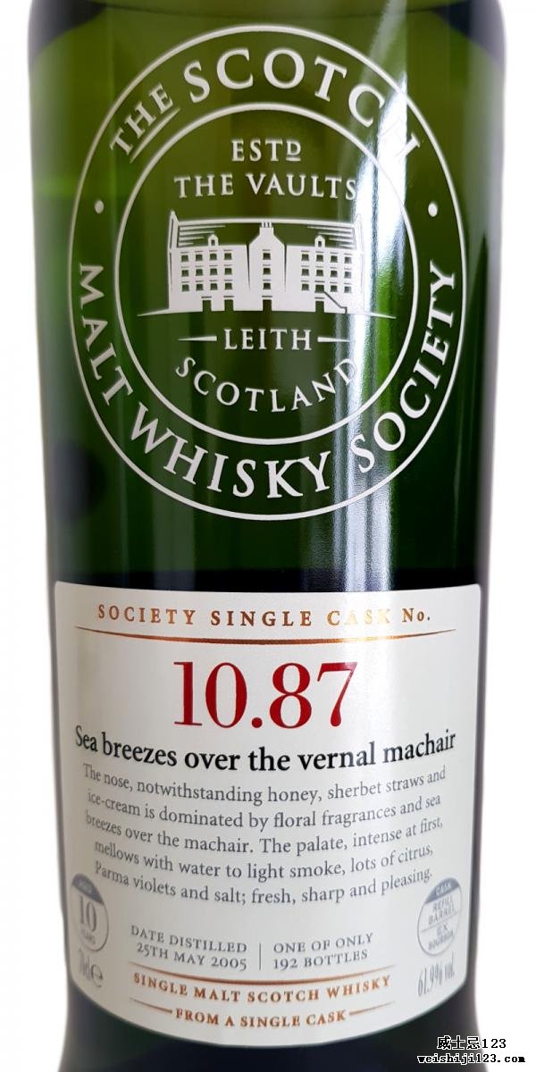 Bunnahabhain 2005 SMWS 10.87