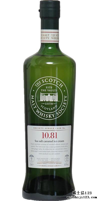 Bunnahabhain 2005 SMWS 10.81