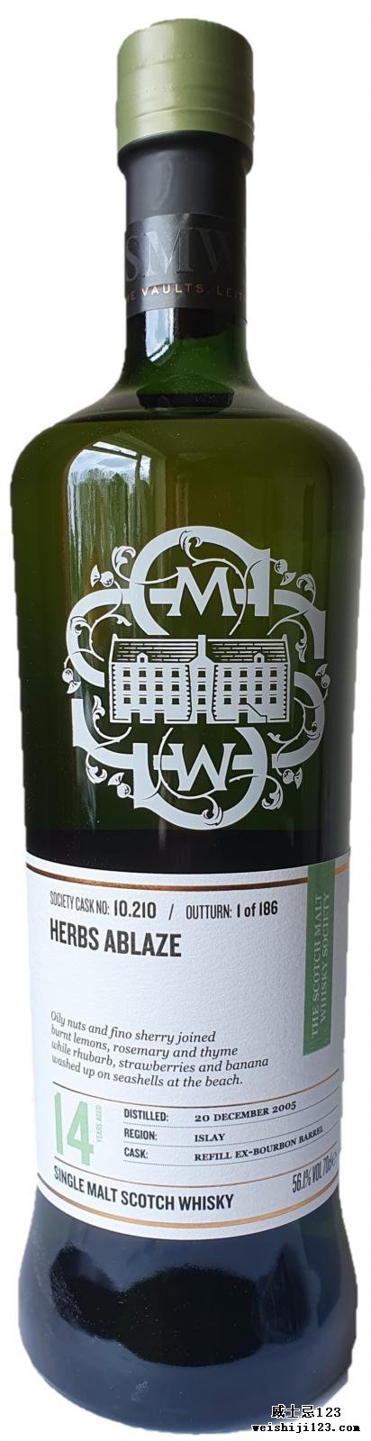 Bunnahabhain 2005 SMWS 10.210