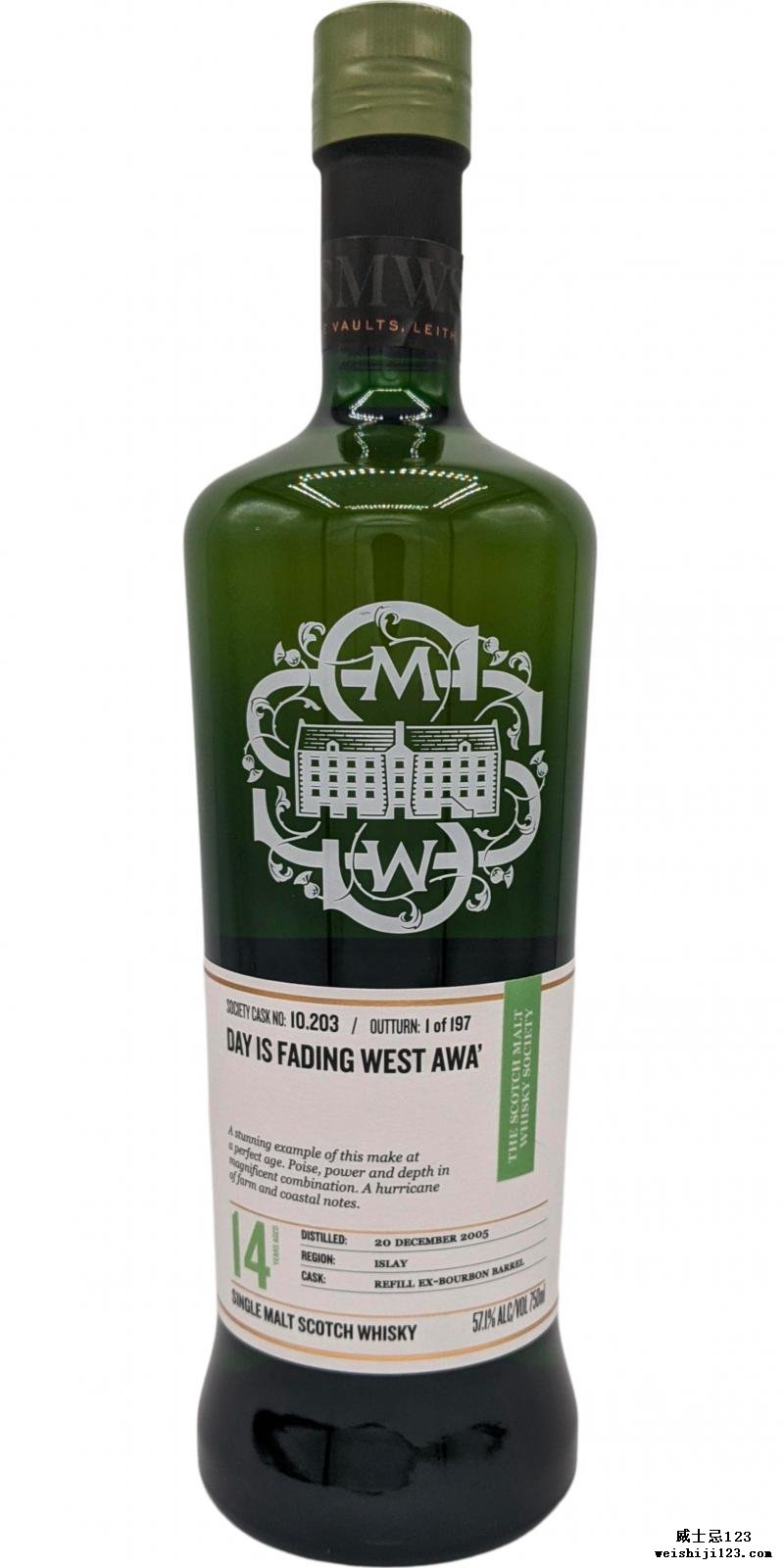 Bunnahabhain 2005 SMWS 10.203