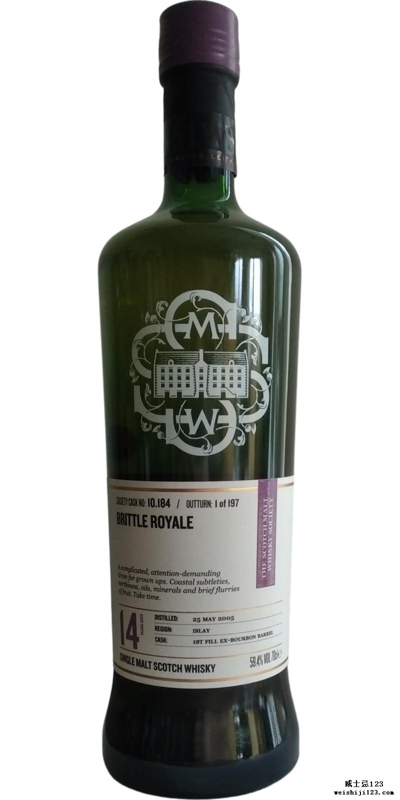 Bunnahabhain 2005 SMWS 10.184