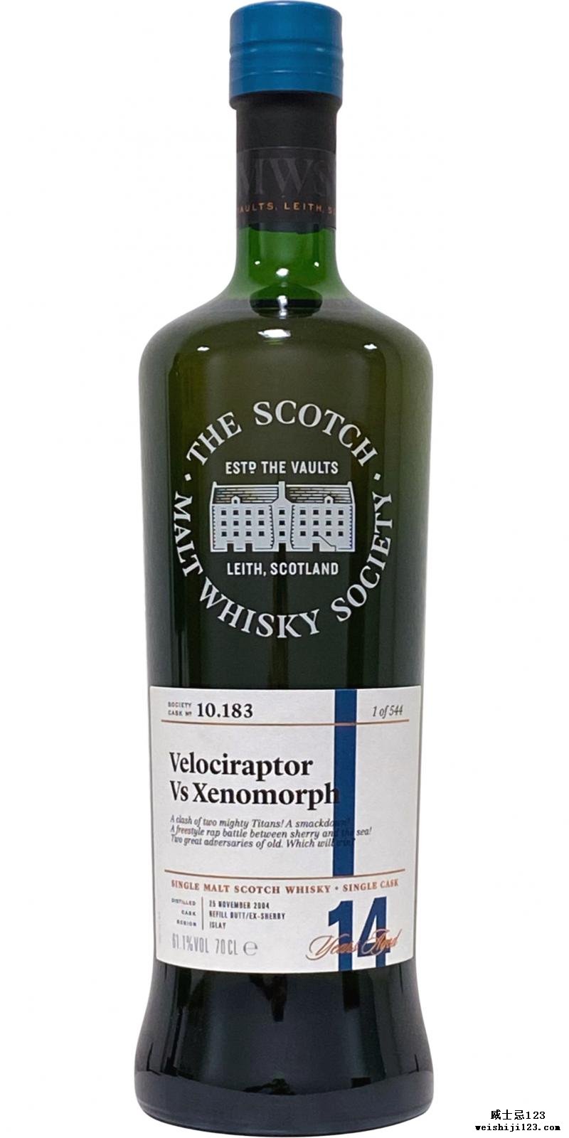 Bunnahabhain 2004 SMWS 10.183