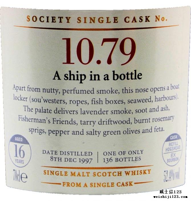 Bunnahabhain 1997 SMWS 10.79