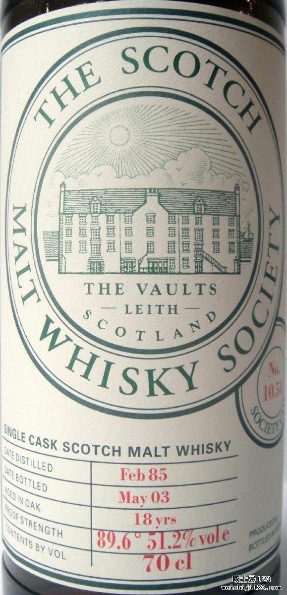 Bunnahabhain 1985 SMWS 10.54