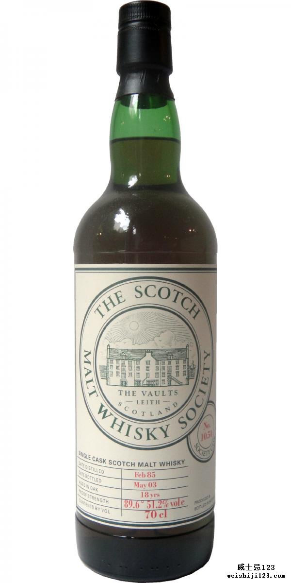 Bunnahabhain 1985 SMWS 10.54